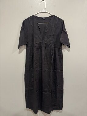 James Perse Black Linen Dress Size 1
